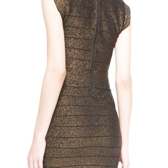 Vintage Y2K French Connection Dani Bandage Dress in metallic - Picture 2 of 2